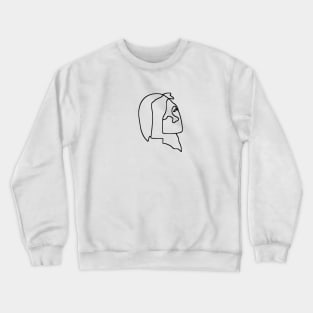 doodle girl design Crewneck Sweatshirt